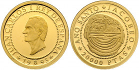 Spanien Juan Carlos I. seit 1975 20.000 Peseten 1993 Traslado Friedberg 382 6,84g PP