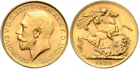 Süd Afrika George V. 1910 - 1936 Sovereign 1928 SA Pretoria Friedberg 5 8,00g f.stgl/stgl