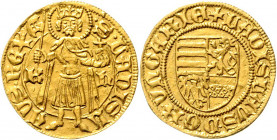 Ungarn Matthias Corvinius 1458 - 1490 Lot 3 Stück diverse Goldgulden ss