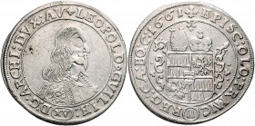Olmütz Leopold Wilhelm Erzherzog von Österreich 1637 - 1662 XV Kreuzer 1661 Kremsier Suchomel/Videman 137 5,65g ss