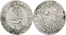 Olmütz Leopold Wilhelm Erzherzog von Österreich 1637 - 1662 XV Kreuzer 1659 Kremsier Suchomel/Videman 136 6,45g ss/vz