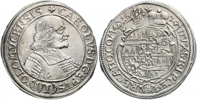 Olmütz Carl II. von Liechtenstein 1664 - 1695 VI Kreuzer 1674 Kremsier Suchomel/Videman 342 3,05g vz/stgl
