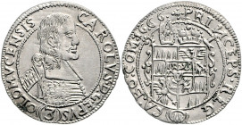 Olmütz Carl II. von Liechtenstein 1664 - 1695 3 Kreuzer 1666 Kremsier Lichnowsky/Mayer 135 var., Suchomel/ Videman 316 var 1,64g vz/stgl