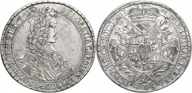 Olmütz Karl III. von Lothringen 1695 - 1711 Taler 1705 Kremsier Lichnowsky/Mayer 352, Dav. 1209, KM 115 28,42g ss/f.vz