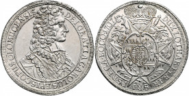 Olmütz Karl III. von Lothringen 1695 - 1711 Taler 1707 Kremsier Henkelspur, Felder geglättet Lichnowsky/ Mayer 365, Suchomel/Videman 577, Dav. 1211 28...