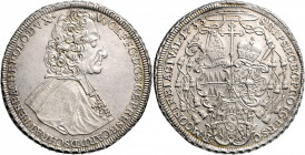 Olmütz Wolfgang von Schrattenbach 1711 - 1738 Taler 1733 Kremsier Suchomel/Videman 761; Dav. 1211 28,70g stgl