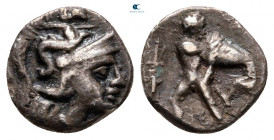 Calabria. Tarentum circa 280-228 BC. Diobol AR
