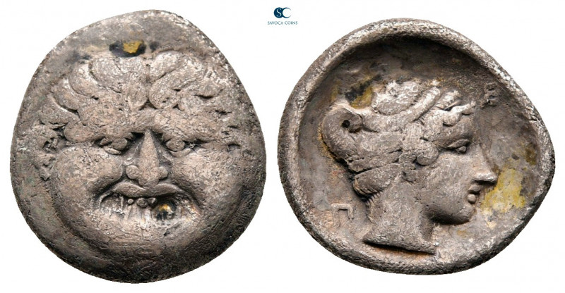 Macedon. Neapolis circa 424-350 BC. 
Hemidrachm AR

15 mm, 1,66 g



very...