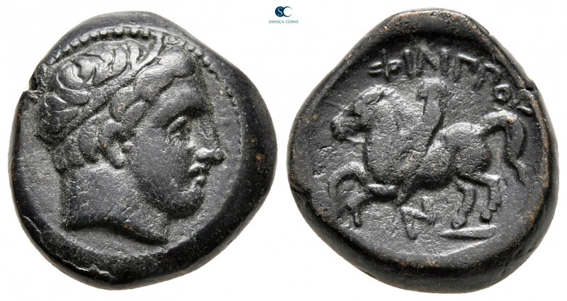 Kings of Macedon. Uncertain mint. Philip II of Macedon 359-336 BC. 
Bronze Æ
...