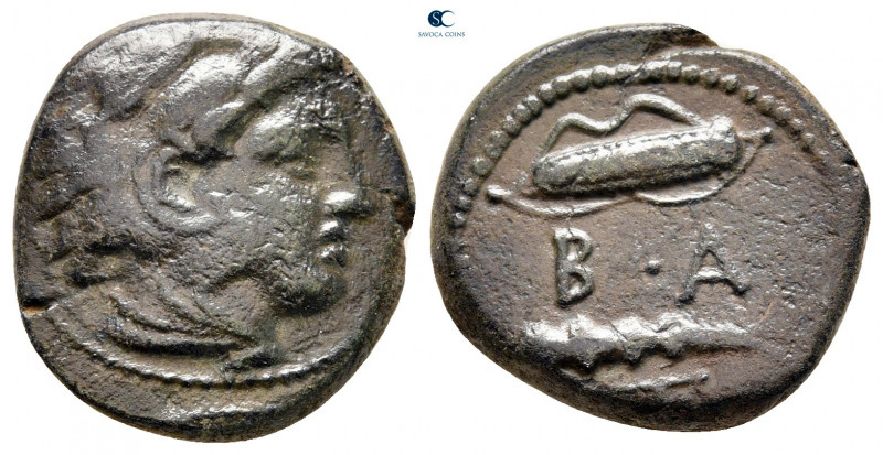 Kings of Macedon. Uncertain mint. Alexander III "the Great" 336-323 BC. 
Bronze...