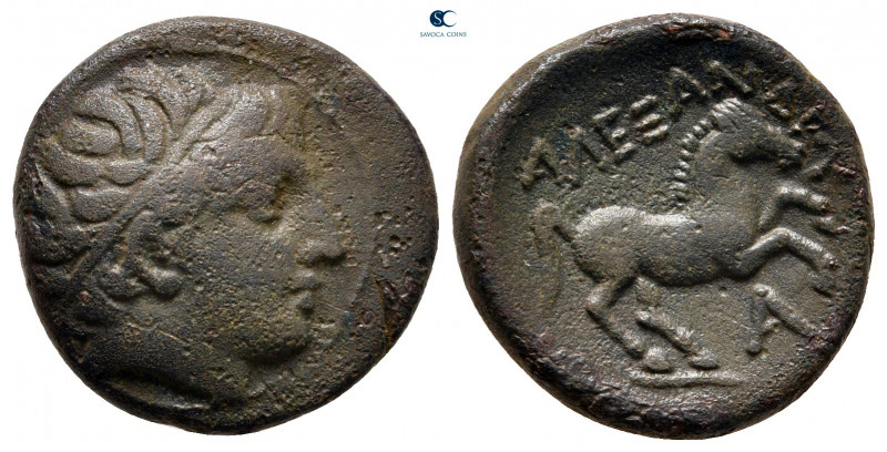 Kings of Macedon. Uncertain mint. Alexander III "the Great" 336-323 BC. 
Bronze...