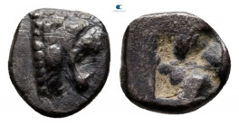 Thraco Macedonian Region. Uncertain mint circa 500-450 BC. Hemiobol AR