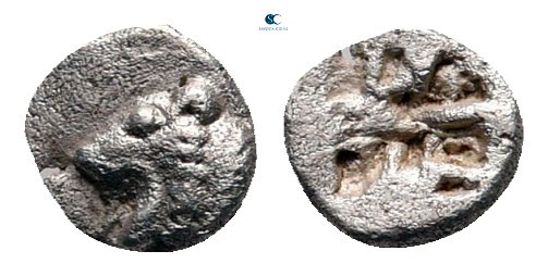 Asia Minor. Uncertain mint circa 500-450 BC. 
Tetartemorion AR

5 mm, 0,12 g...