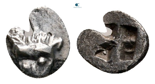 Asia Minor. Uncertain mint circa 500-450 BC. 
Tetartemorion AR

6 mm, 0,13 g...