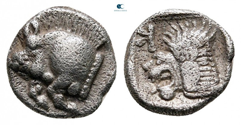 Mysia. Kyzikos circa 525-475 BC. 
Obol AR

9 mm, 0,77 g



very fine