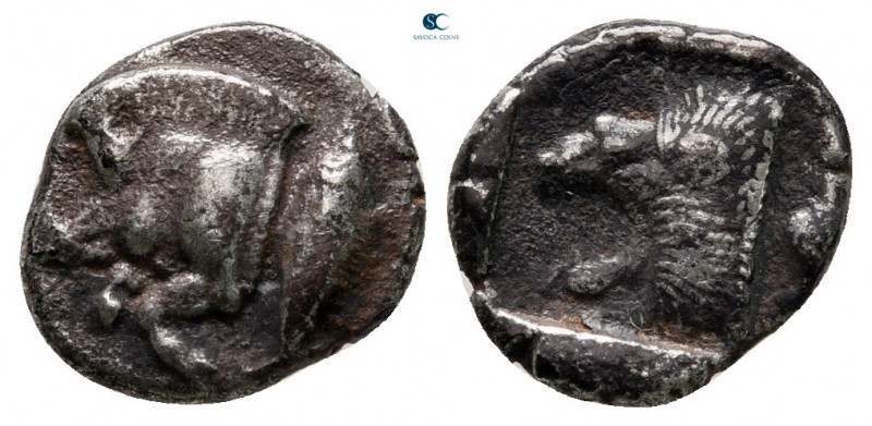 Mysia. Kyzikos circa 450-400 BC. 
Diobol AR

11 mm, 1,04 g



very fine