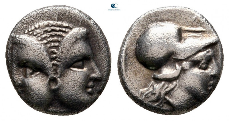 Mysia. Lampsakos circa 390-330 BC. 
Diobol AR

11 mm, 1,33 g



very fine