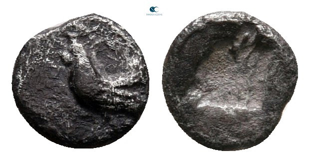 Troas. Dardanos circa 500-400 BC. 
Tetartemorion AR

6 mm, 0,17 g



near...