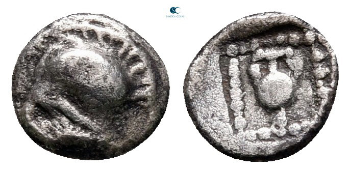 Troas. Neandria circa 450 BC. 
Hemiobol AR

7 mm, 0,26 g



very fine