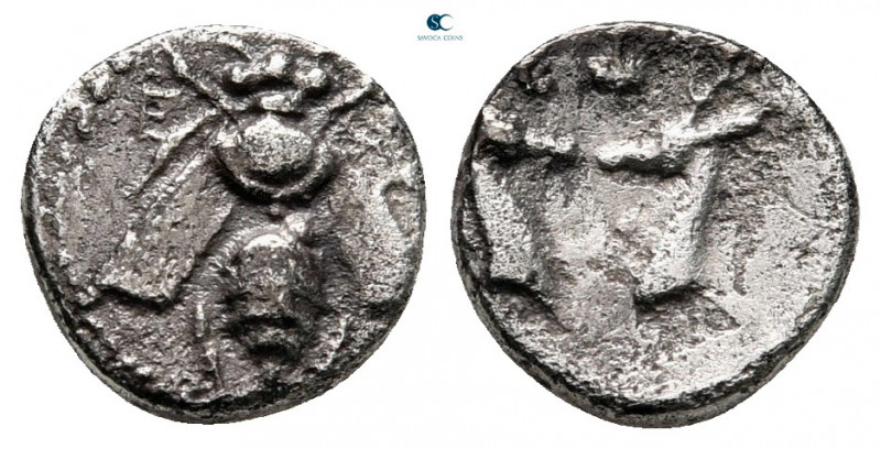 Ionia. Ephesos circa 390-325 BC. 
Diobol AR

10 mm, 0,86 g



nearly very...