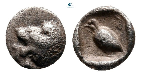 Ionia. Miletos circa 525-475 BC. 
Tetartemorion AR

5 mm, 0,22 g



very ...