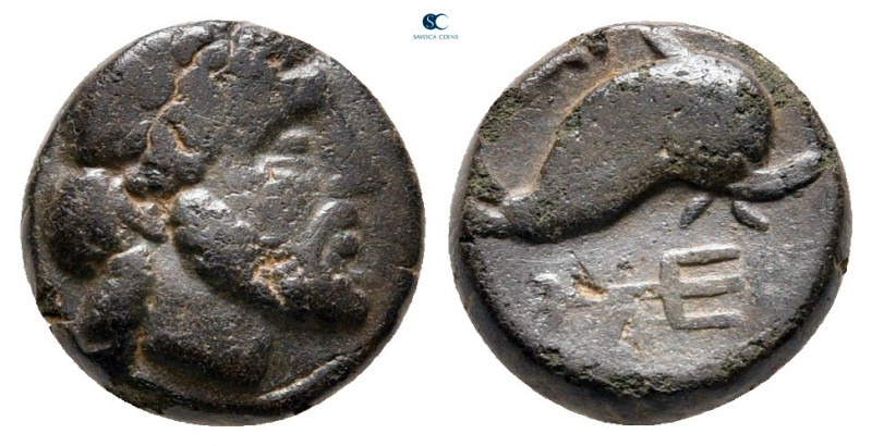 Caria. Mygissos circa 400-300 BC. 
Bronze Æ

10 mm, 1,58 g



nearly very...