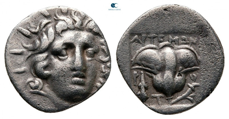 Islands off Caria. Rhodos circa 170-150 BC. Artemon, magistrate
Plinthophoric H...