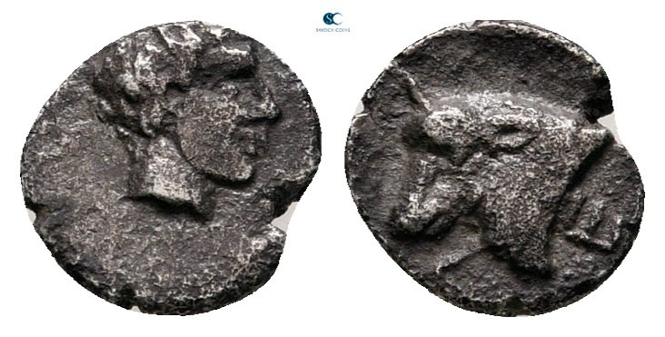 Satraps of Caria. Mylasa. Hekatomnos circa 392-377 BC. 
Hemiobol AR

7 mm, 0,...