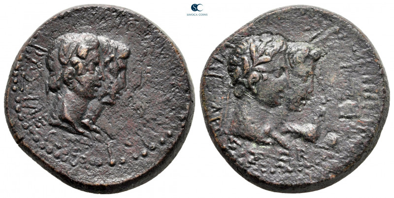 Kings of Thrace. Rhoemetalkes I and Pythodoris, with Augustus and Livia 11 BC-AD...