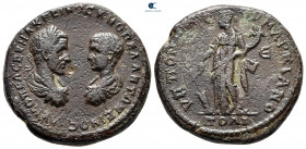 Moesia Inferior. Marcianopolis. Macrinus and Diadumenian AD 217-218. Pentassarion Æ