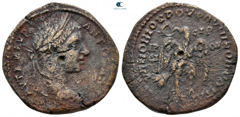 Moesia Inferior. Nikopolis ad Istrum. Elagabal AD 218-222. 
Bronze Æ

28 mm, ...