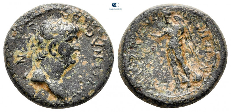 Ionia. Smyrna. Nero AD 54-68. 
Bronze Æ

17 mm, 3,49 g



nearly very fin...