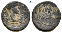 Phrygia. Laodikeia ad Lycum. Gaius Caesar 20 BC-AD 4. Antonius Polemon, magistrate. Bronze Æ
