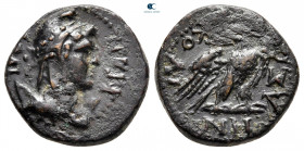 Phrygia. Laodikeia ad Lycum. Pseudo-autonomous issue. Nero circa AD 54-68. Kor. Aineas. Bronze Æ