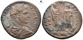 Phrygia. Laodikeia ad Lycum. Caracalla AD 198-217. Homonioa issue with Ephesos. Bronze Æ