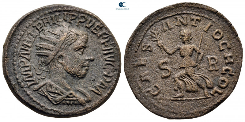 Pisidia. Antioch. Philip II AD 247-249. 
Bronze Æ

28 mm, 12,96 g



very...