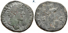 Marcus Aurelius, as Caesar AD 139-161. Rome. Sestertius Æ