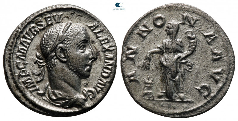 Severus Alexander AD 222-235. Rome
Denarius AR

19 mm, 2,57 g



very fin...