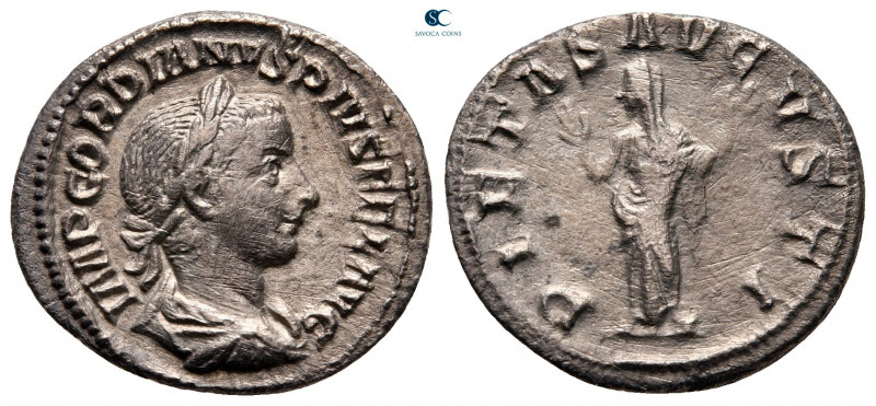 Gordian III AD 238-244. Rome
Denarius AR

20 mm, 2,60 g



very fine