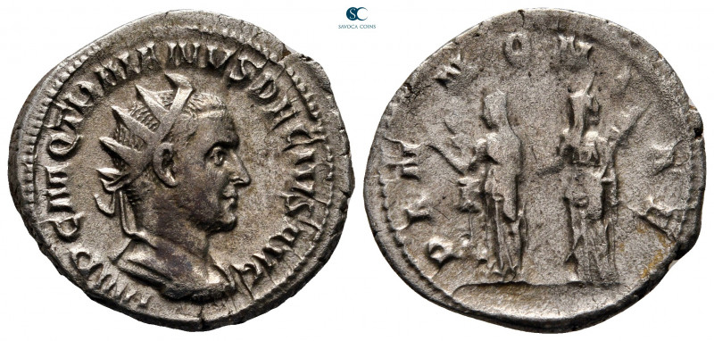 Trajan Decius AD 249-251. Rome
Antoninianus AR

24 mm, 5,02 g



very fin...