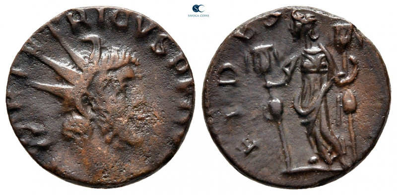 Tetricus II, as Caesar AD 273-274. Gallic mint
Antoninianus Æ

17 mm, 2,29 g...