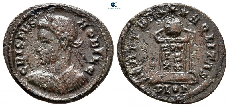 Crispus, as Caesar AD 316-326. Londinium
Follis Æ

21 mm, 2,85 g



very ...