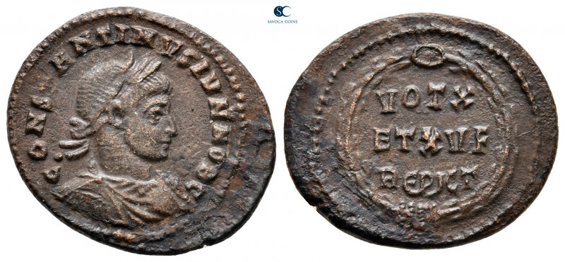 Constantine II, as Caesar AD 317-337. Rome
Follis Æ

22 mm, 3,09 g



ver...