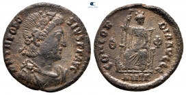 Theodosius I AD 379-395. Antioch. Follis Æ