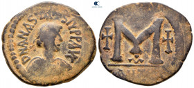 Anastasius I AD 491-518. Antioch. Follis or 40 Nummi Æ