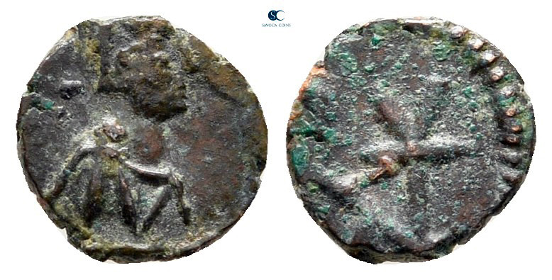 Anastasius I AD 491-518. Constantinople
Nummus Æ

8 mm, 0,39 g



nearly ...