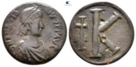 Anastasius I AD 491-518. Nikomedia. Half Follis or 20 Nummi Æ