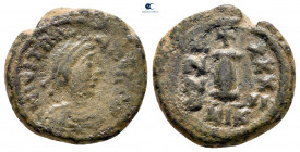 Justinian I AD 527-565. Nikomedia. Decanummium Æ
