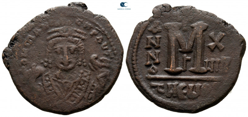 Maurice Tiberius AD 582-602. Theoupolis (Antioch)
Follis or 40 Nummi Æ

30 mm...