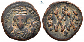 Phocas AD 602-610. Theoupolis (Antioch). Half Follis or 20 Nummi Æ